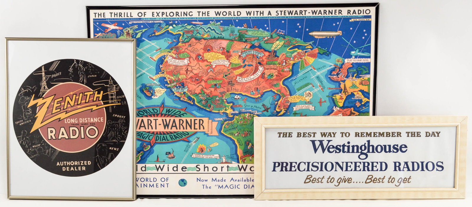 Lot of 3 Radio Signs (1 of 7)