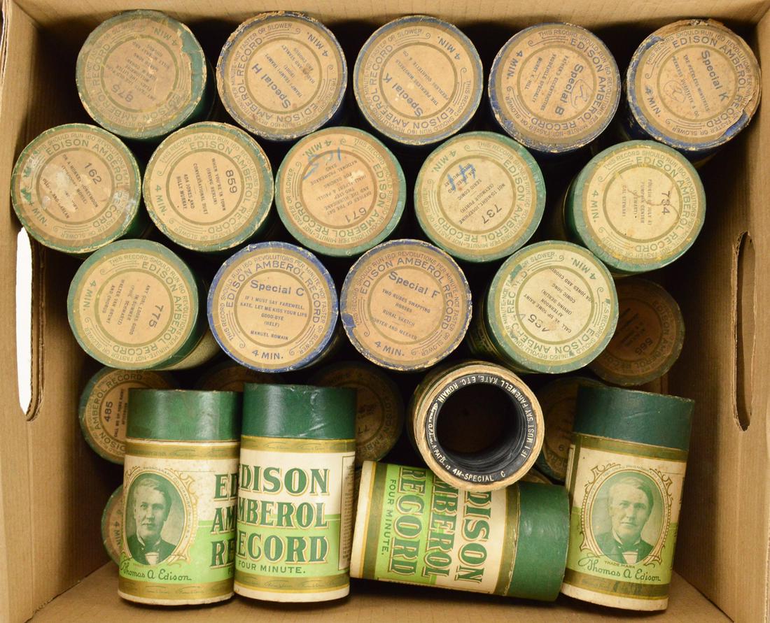 44 Edison Cylinder Phonograph Records (1 of 1)
