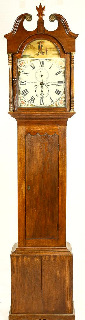 English Tall Case Grandfather Clock (1 of 13)