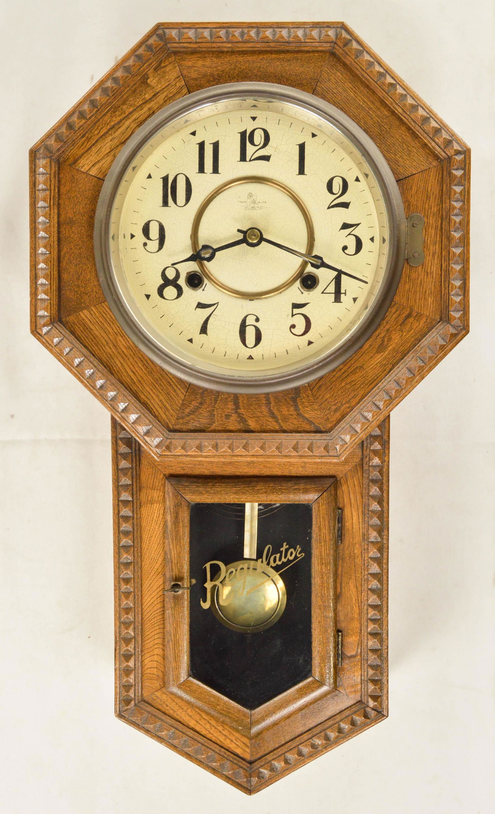 Antique Long Drop Schoolhouse Clock (1 of 5)