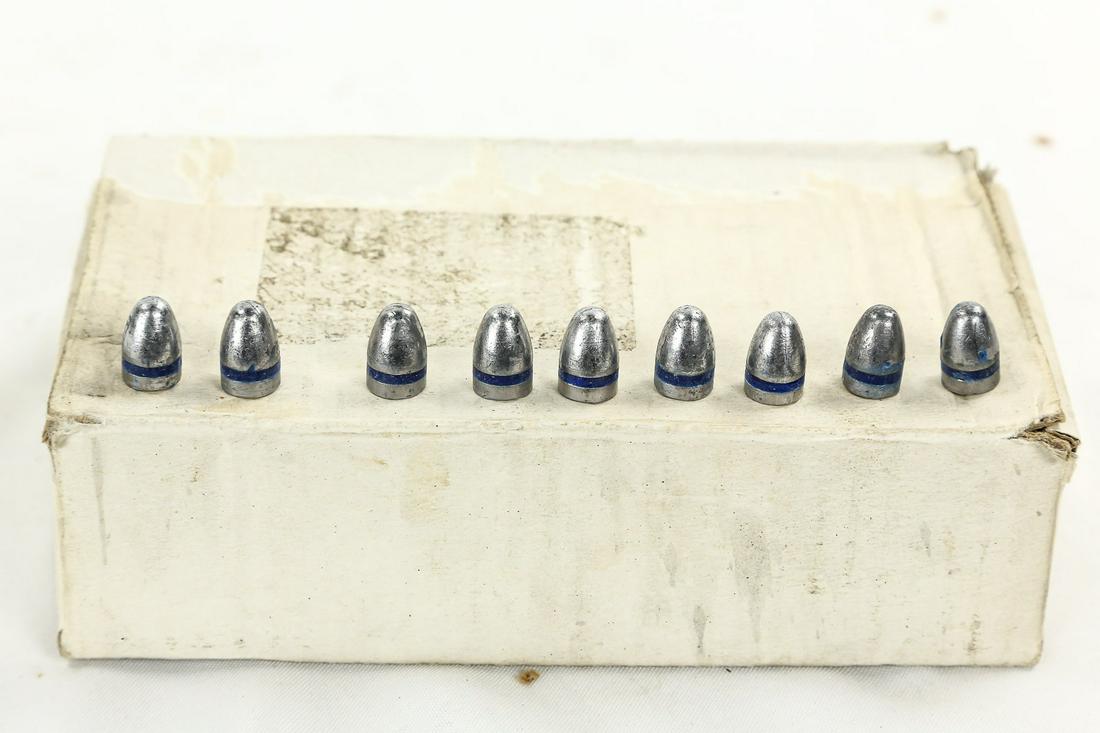 324 .45 Caliber Lead Bullets: Lot contains approximately 324 .45 caliber lead bullets. Unknown weight. Bullets are in overall good condition. See photos.