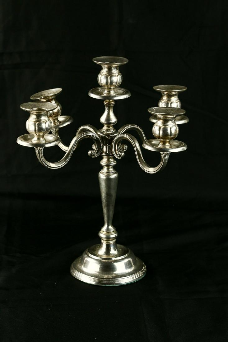 WWII Nazi German Leader Hermann Goering Candelabra: Hermann Goering Silver Candelabra. Hermann Goering was the commander in chief of the Luftwaffe and a close associate of Adolf Hitler. He was known for his lavish taste and avid enthusiasm for the outd