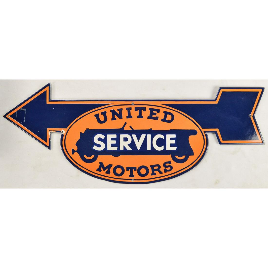 Metal Enameled United Motors Sign (1 of 2)