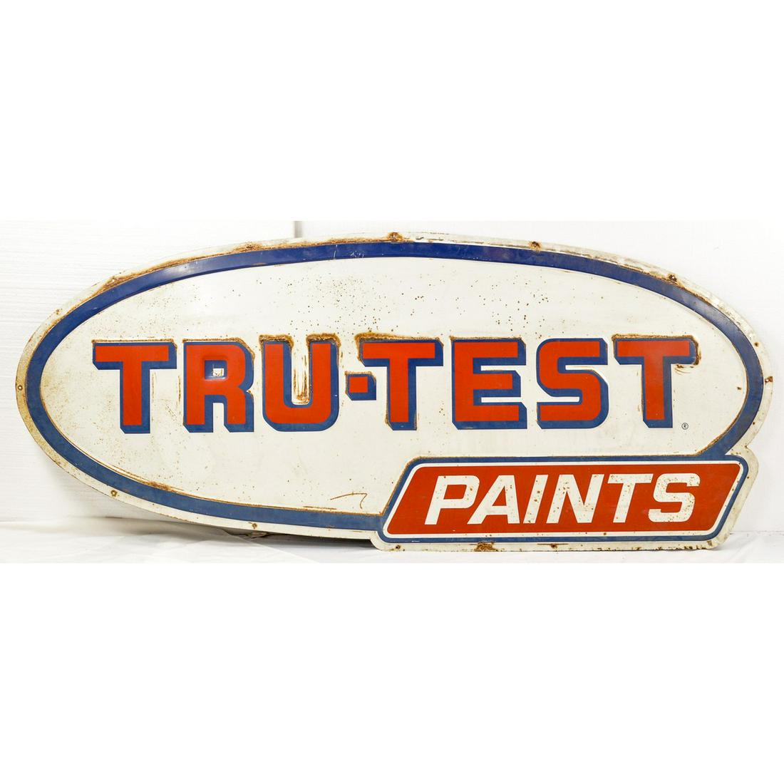 Tru-Test Paints Embossed Sign Single Sided (1 of 4)