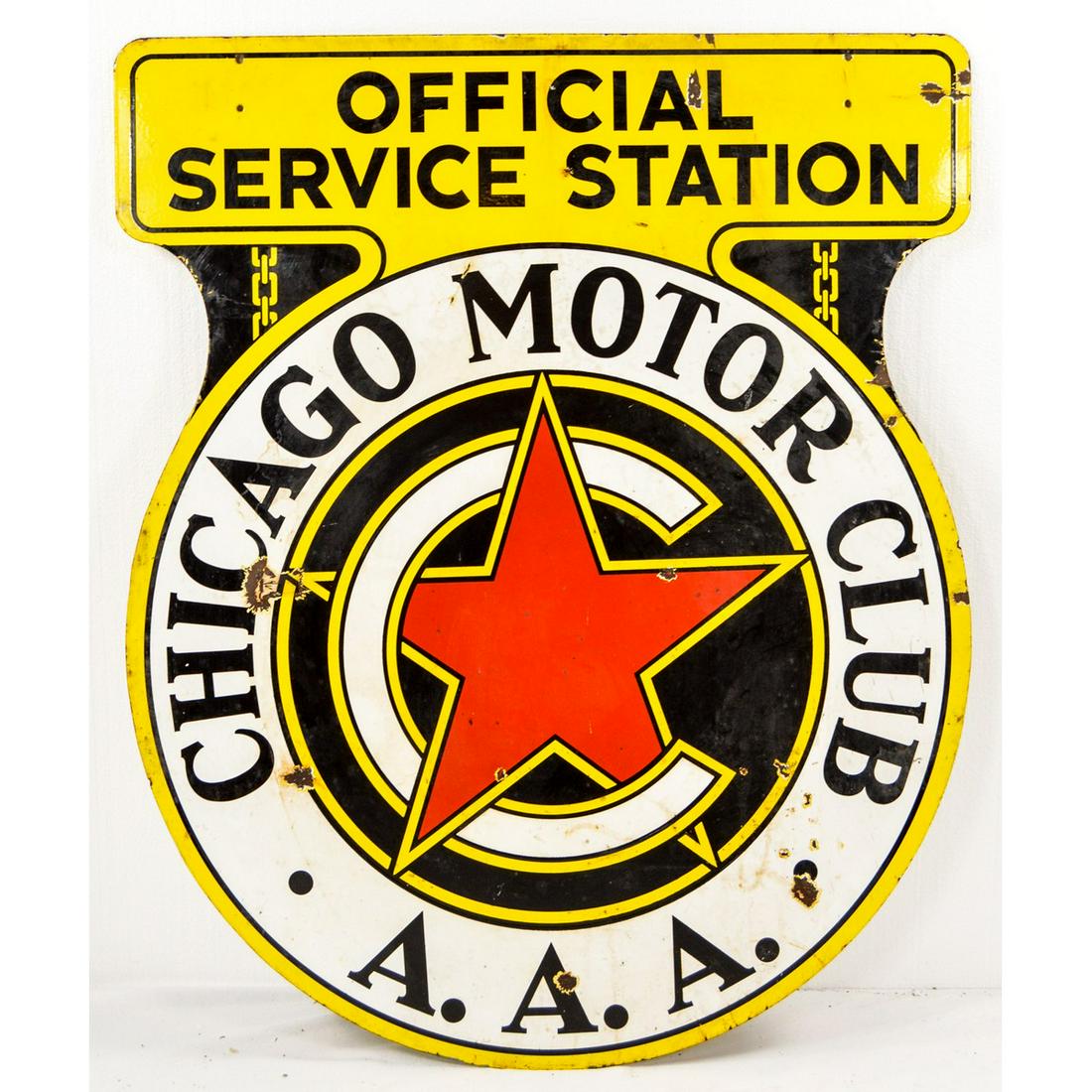Chicago Motor Club Sign Double Sided (1 of 8)