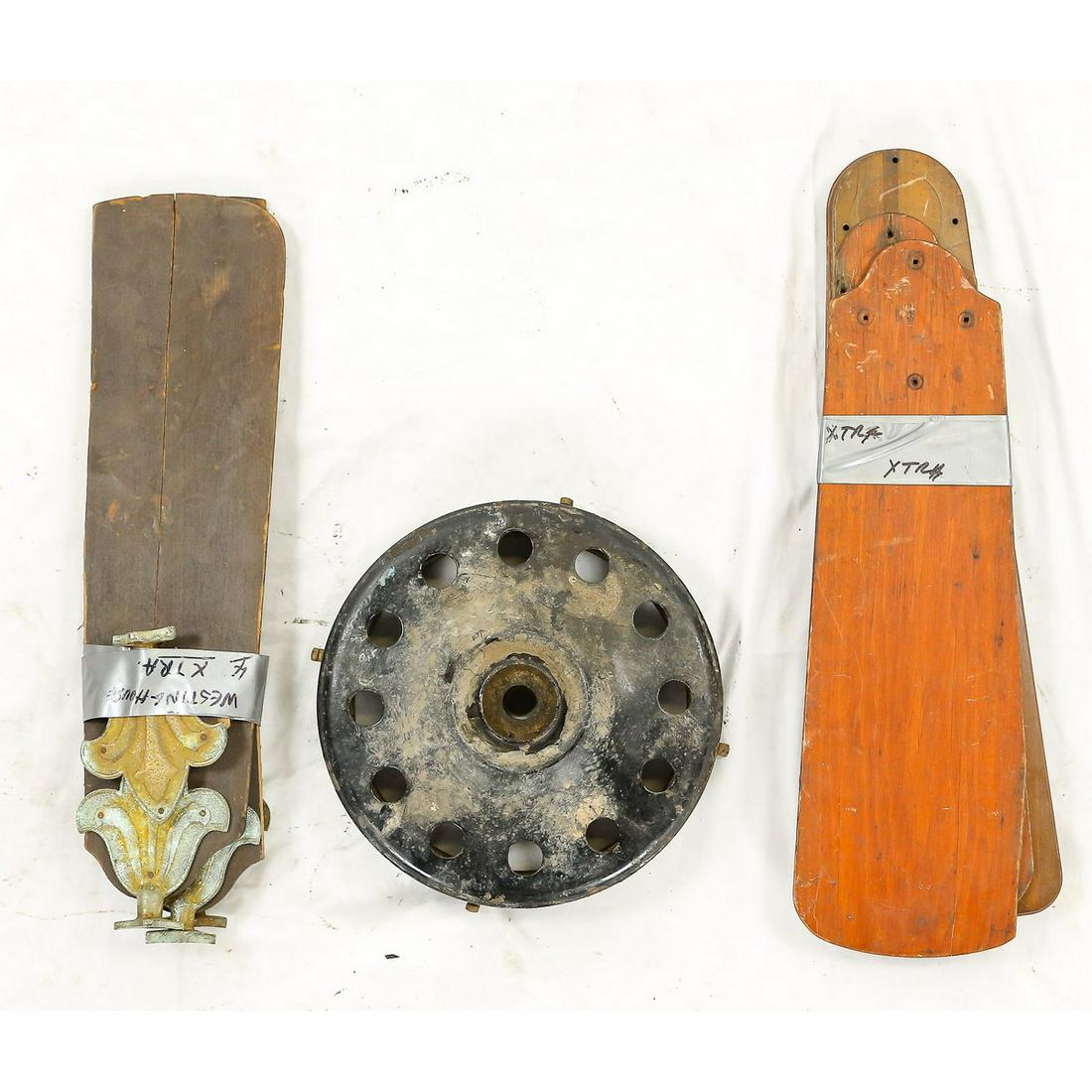 11 Pieces of Various Antique Ceiling Fan Parts (1 of 4)