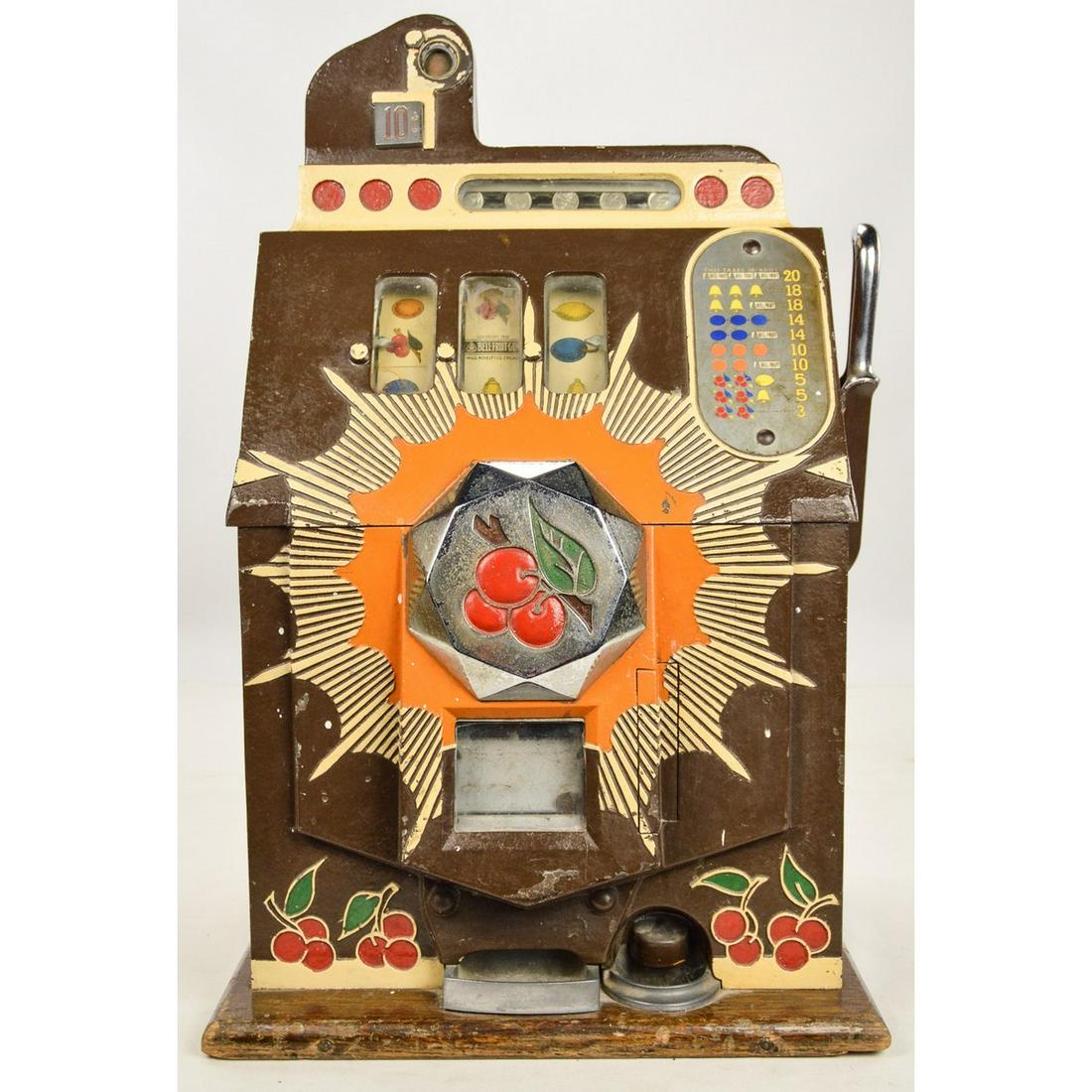 Mills Bursting Cherry Slot Machine 10 Cent (1 of 20)