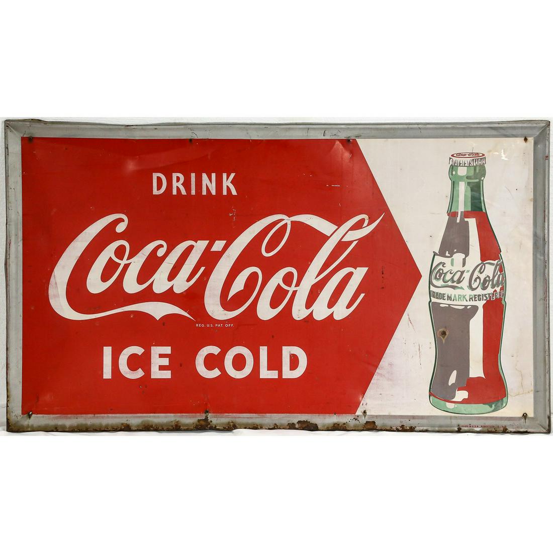 Large Metal Coca-Cola Sign (1 of 6)