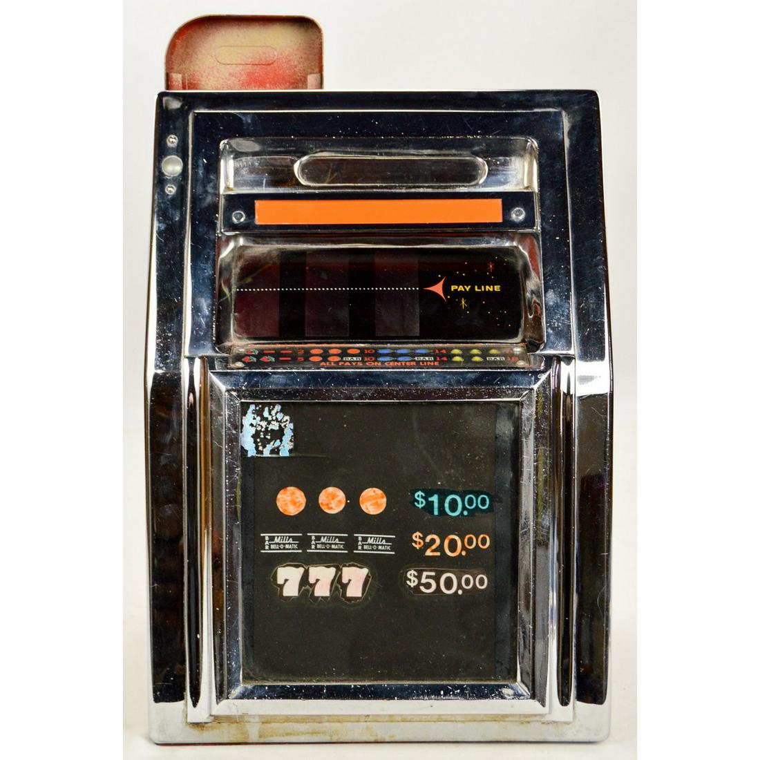 Early 60s Mills Slot Machine Open Front Cabinet (1 of 12)