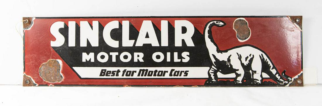 Sinclair Motor Oils Porcelain Sign (1 of 1)
