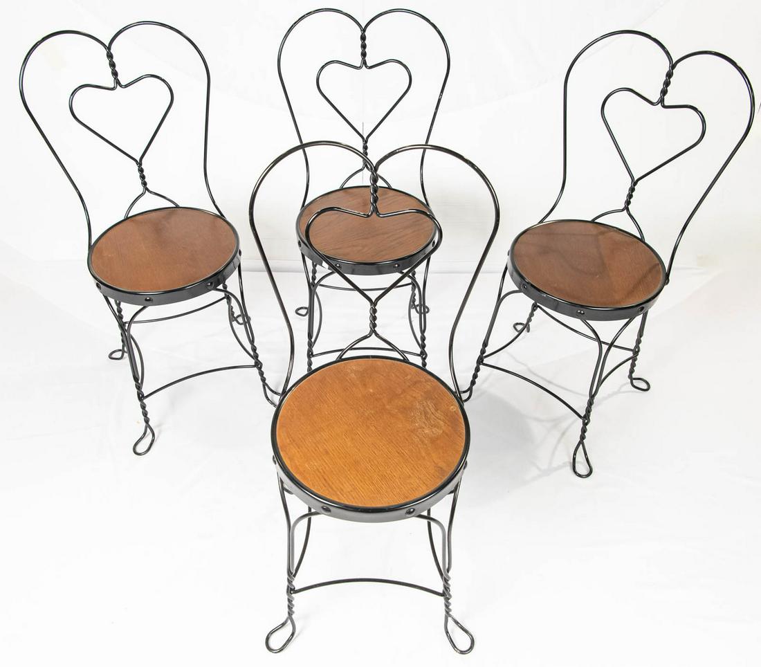 4 Ice Cream Parlor Chairs (1 of 5)