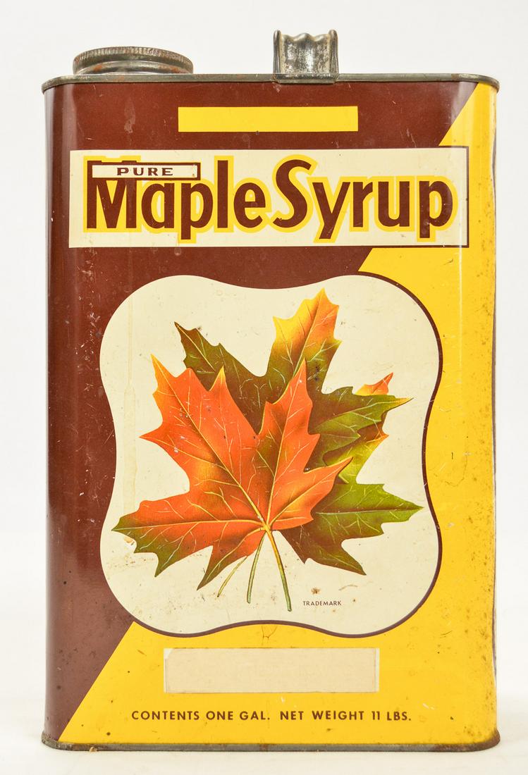 Vintage Pure Maple Syrup One Gallon Tin Can (1 of 6)