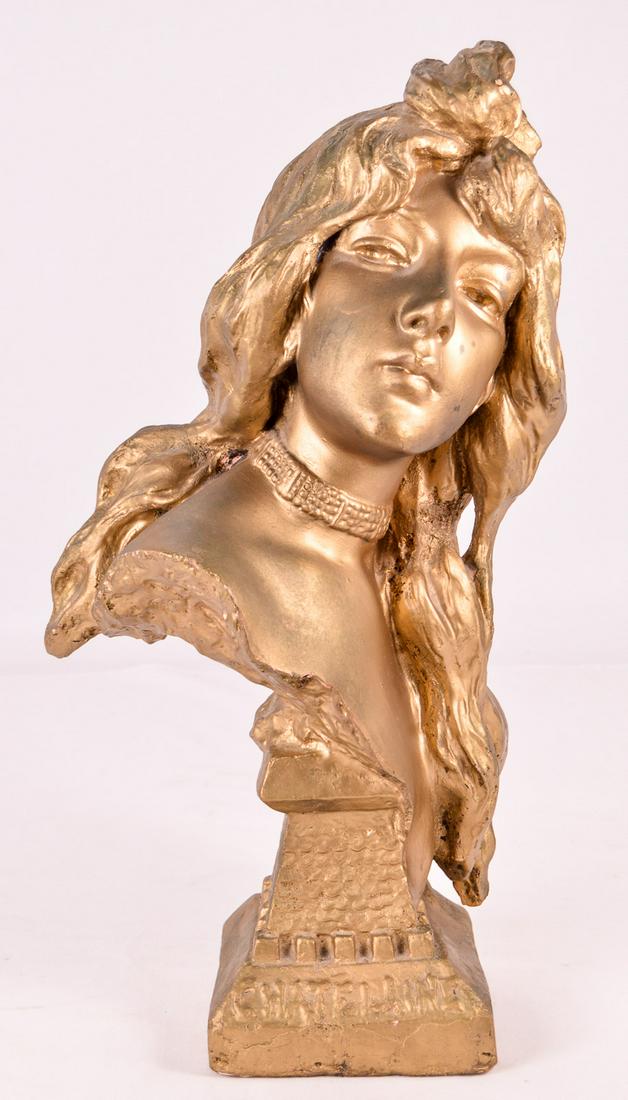 Emmanuel Vallanis Plaster Bust "Chatelaine" (1 of 8)
