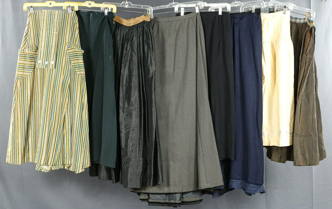Eight Victorian Era Women's Skirts (1 of 2)