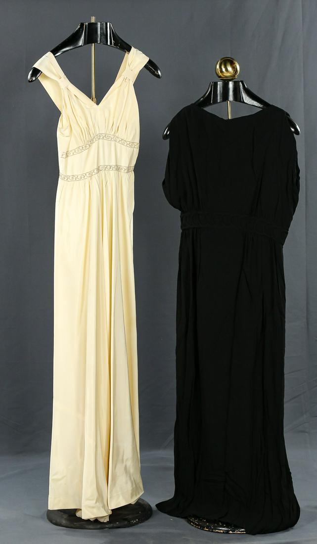 Two 1940's Grecian Inspired Evening Gowns (1 of 3)