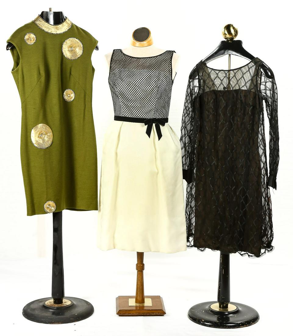 Three 1960's Women's Cocktail Dresses (1 of 13)