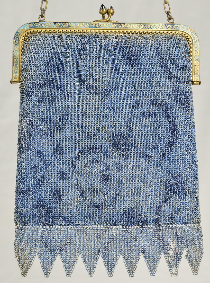 1920-30s Unmarked Dresden Mesh Purse (1 of 8)