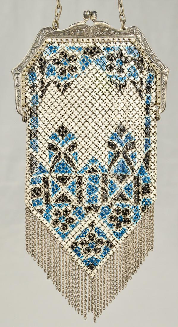 1920-30s Mandalian Enamel Mesh Purse (1 of 7)