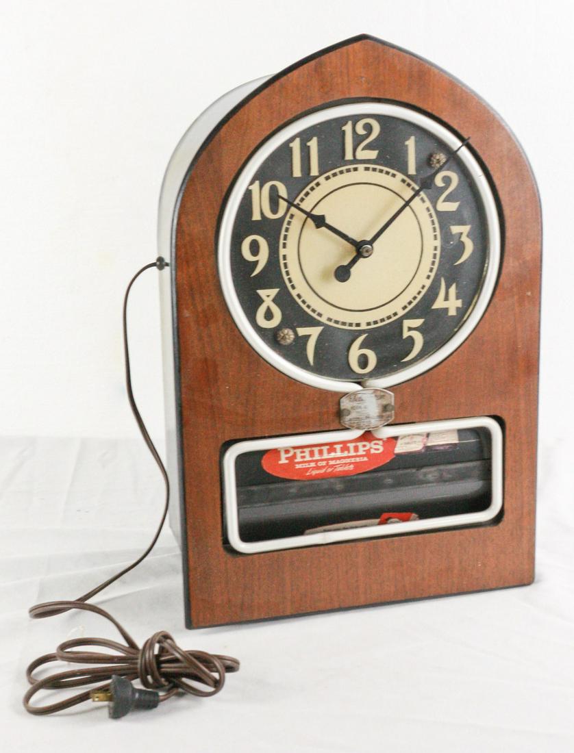 Telechron Neon Ad Clock (1 of 4)