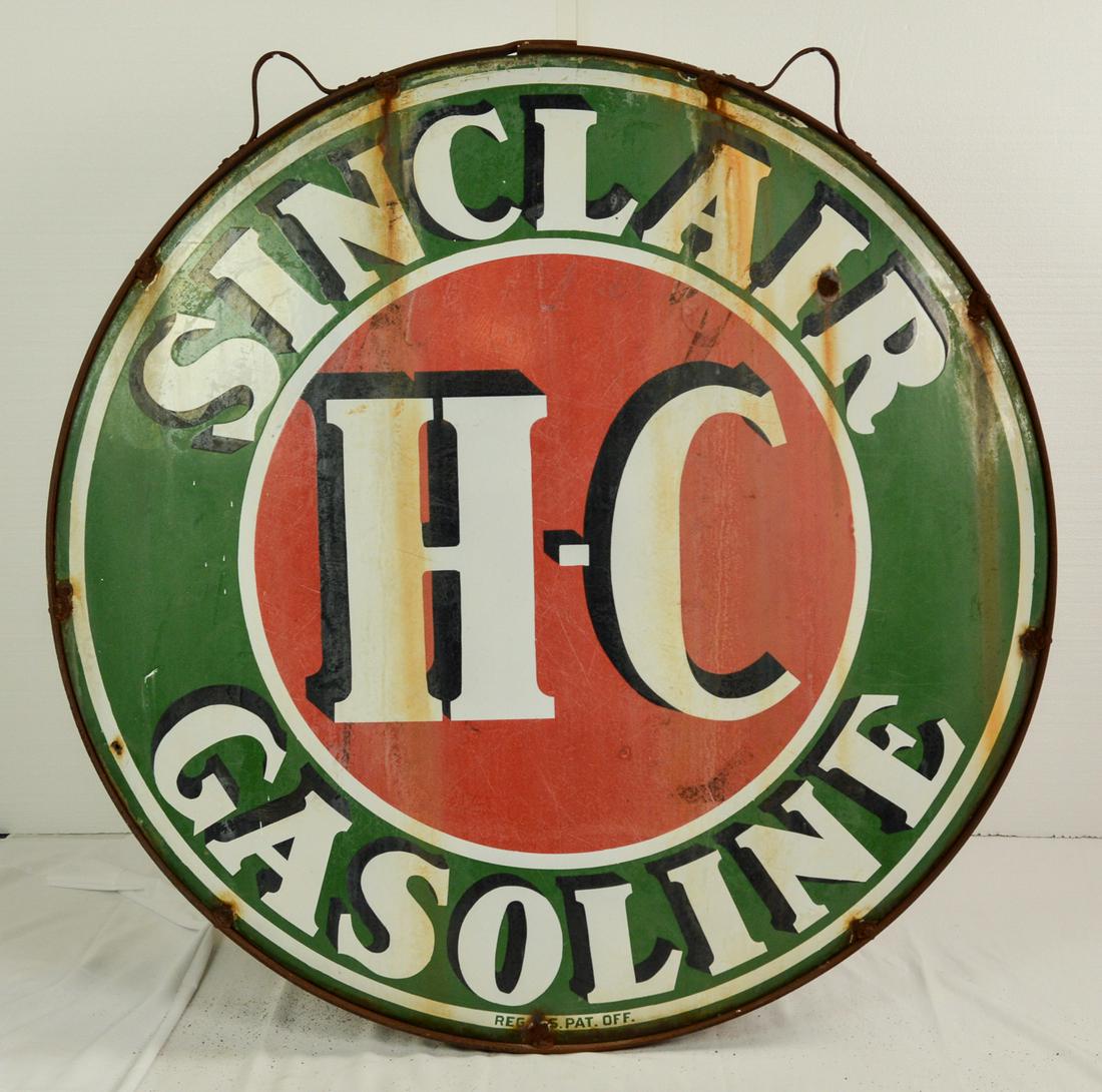 Sinclair Gasoline Sign Double Sided Porcelain 48" (1 of 5)