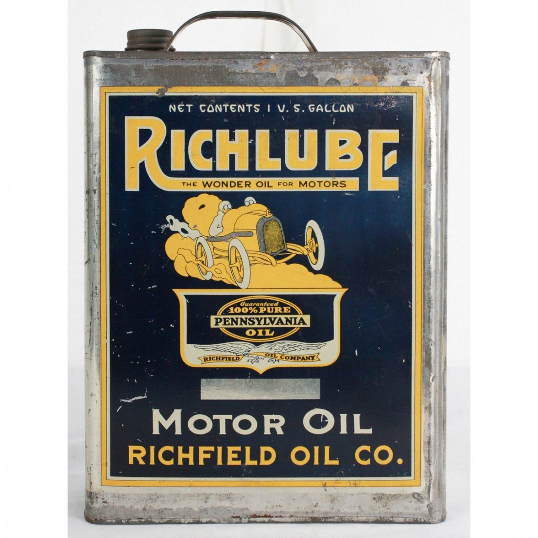 Richlube Motor Oil Can (2238) on Jul 18, 2021 Donley Auctions in IL