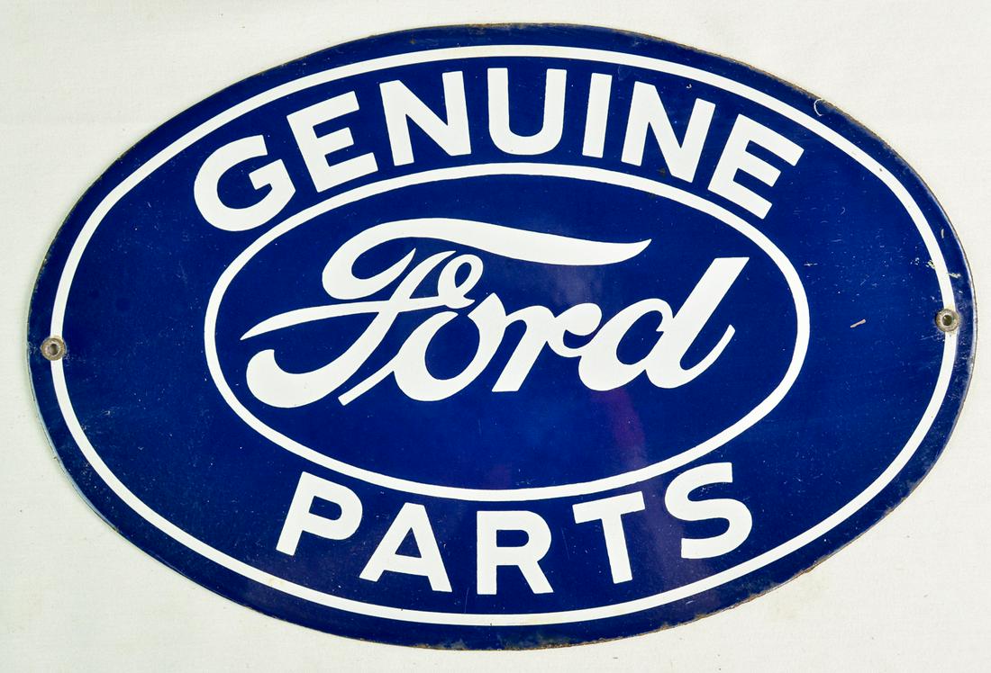 Contemporary Ford Genuine Parts Advertising Sign (1 of 2)