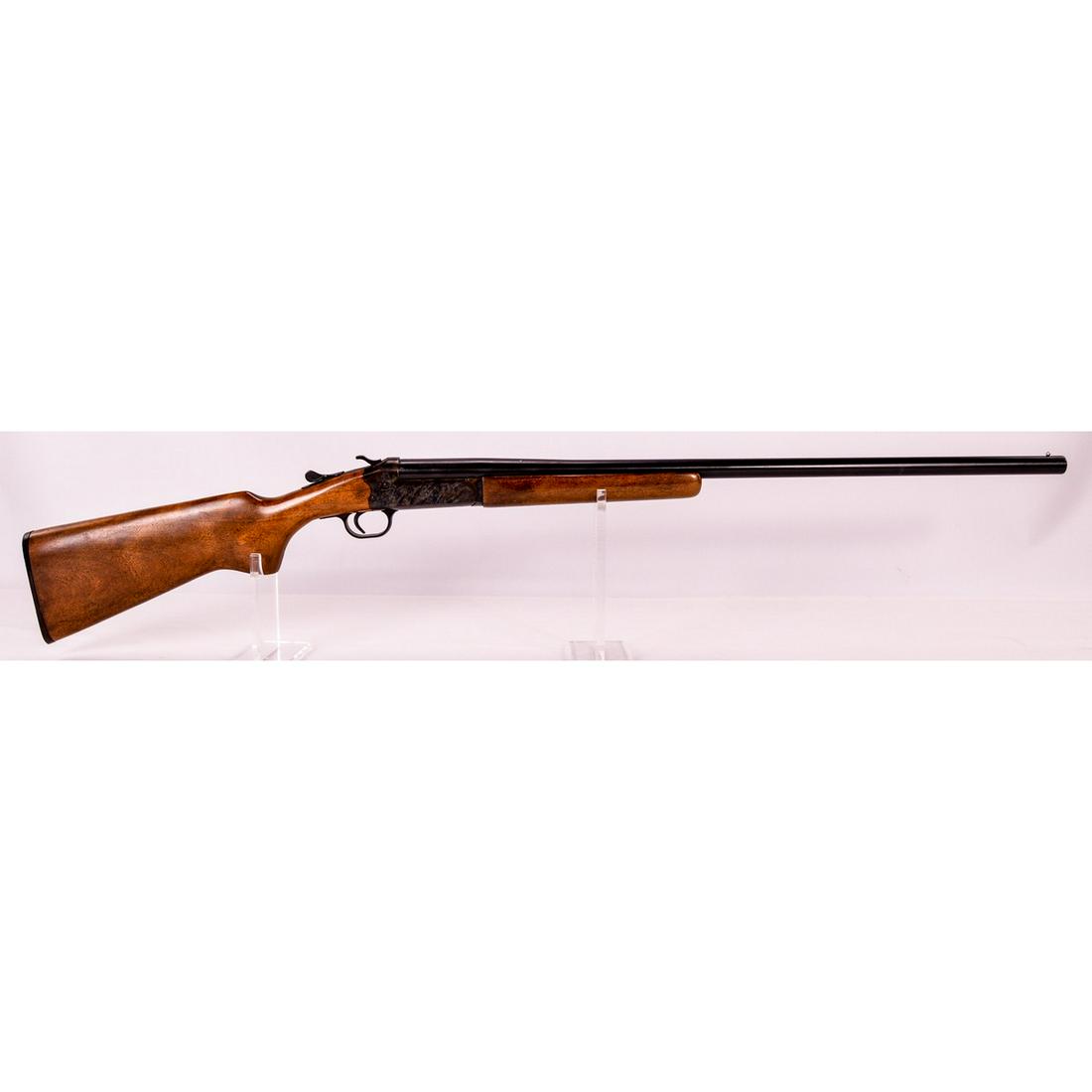 JC Higgins Model 101.1 Shotgun 16 Ga (M): A single shot J.C. Higgins Model 101.1 shotgun chambered in 16 gauge with 2.75" chamber. Shotgun has case hardened receiver with blued 28" barrel. Receiver is confusingly marked "Model 94C" on right s