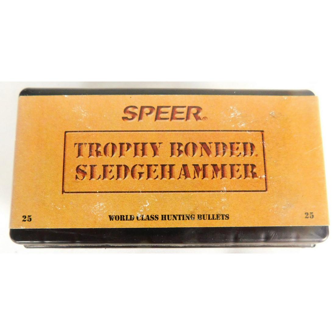 25 Rounds Speer 458 Trophy Bonded Sledgehammer: 1 Tin, 500 gr Solid