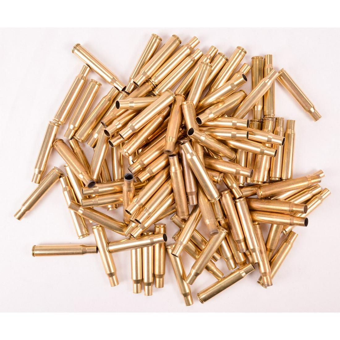 Approximately 1130 .30-06 Brass: Approximately 1130 .30-06 brass casings, all once fired. 100 Match, 140 Winchester, 310 RP, 210 NM, 200 Federal, and 170 unmarked.