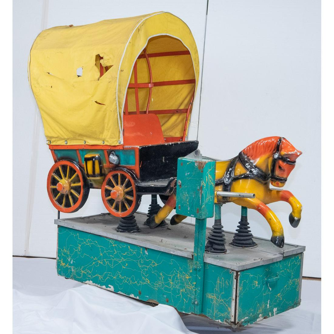 Vintage Coin-Op Covered Wagon Kiddie Ride (1 of 19)