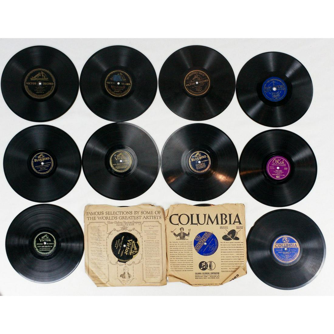 Lot of 41 10" Disc Records (1 of 1)