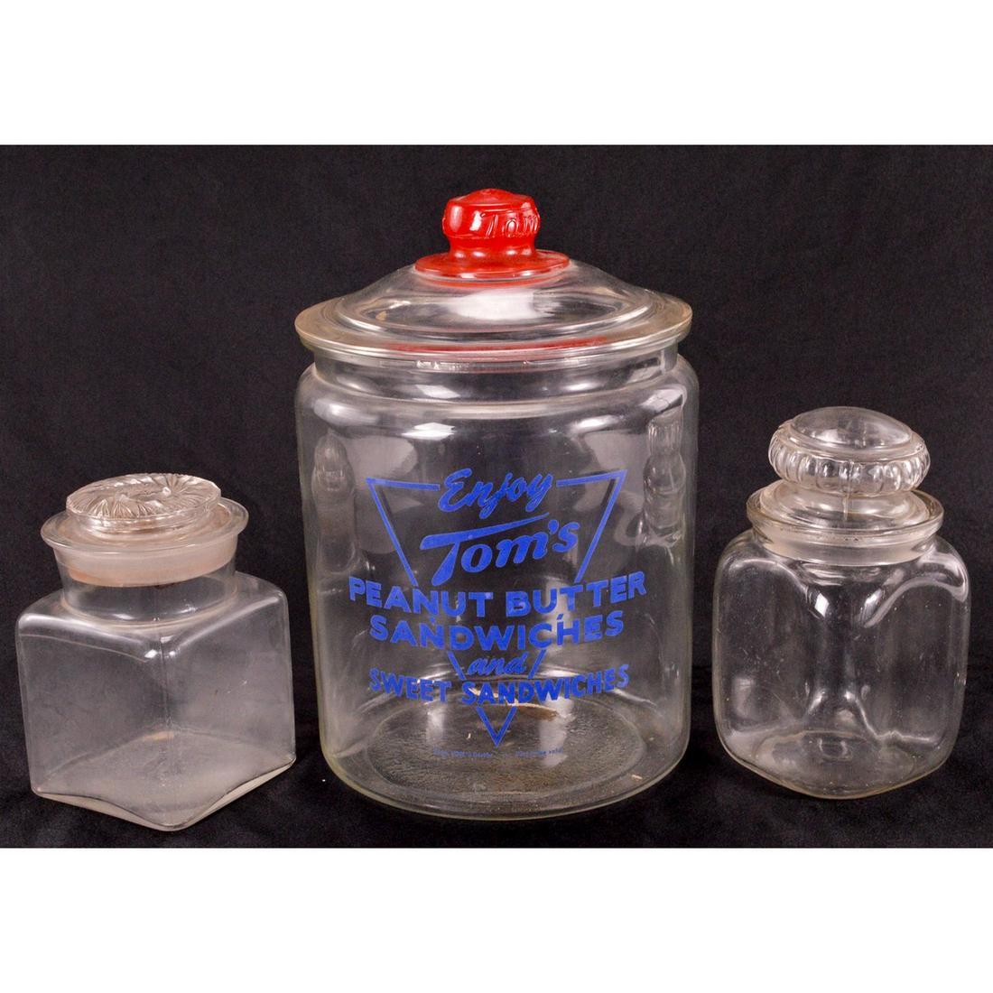 Lot of 3 Glass Jars (1 of 3)