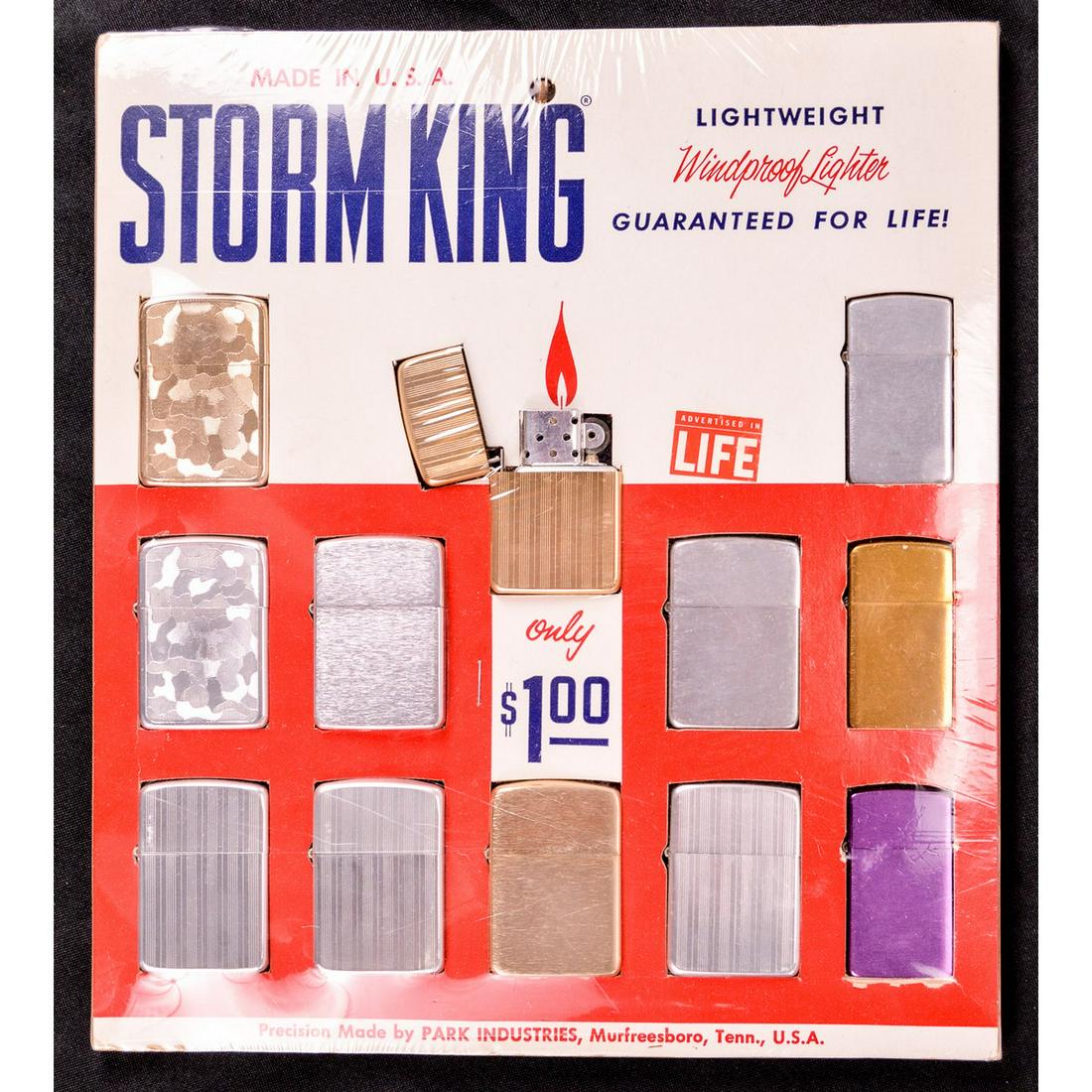 Sealed Storm King Lighter Display