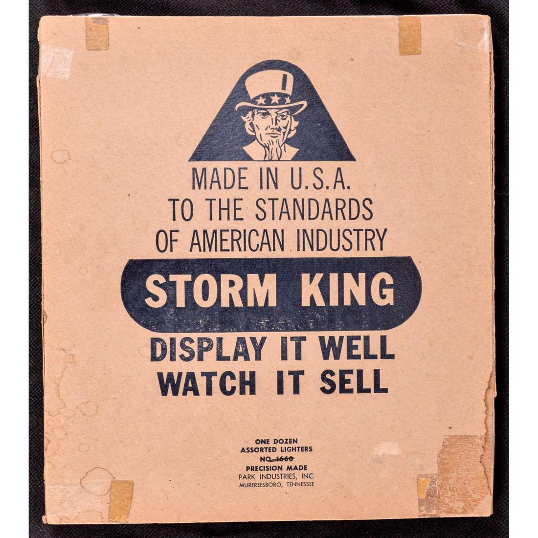 Sealed Storm King Lighter Display