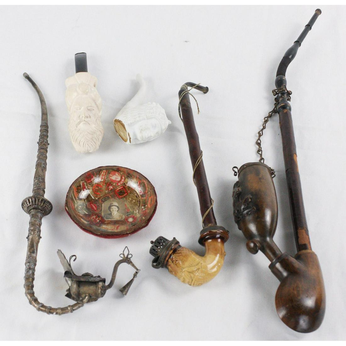 Lot of Vintage Pipes and Ashtray (1 of 5)