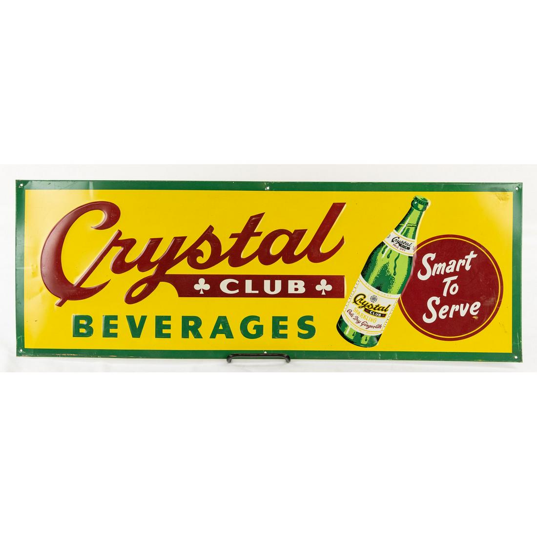 Crystal Club Soda Advertisement Sign (1 of 2)