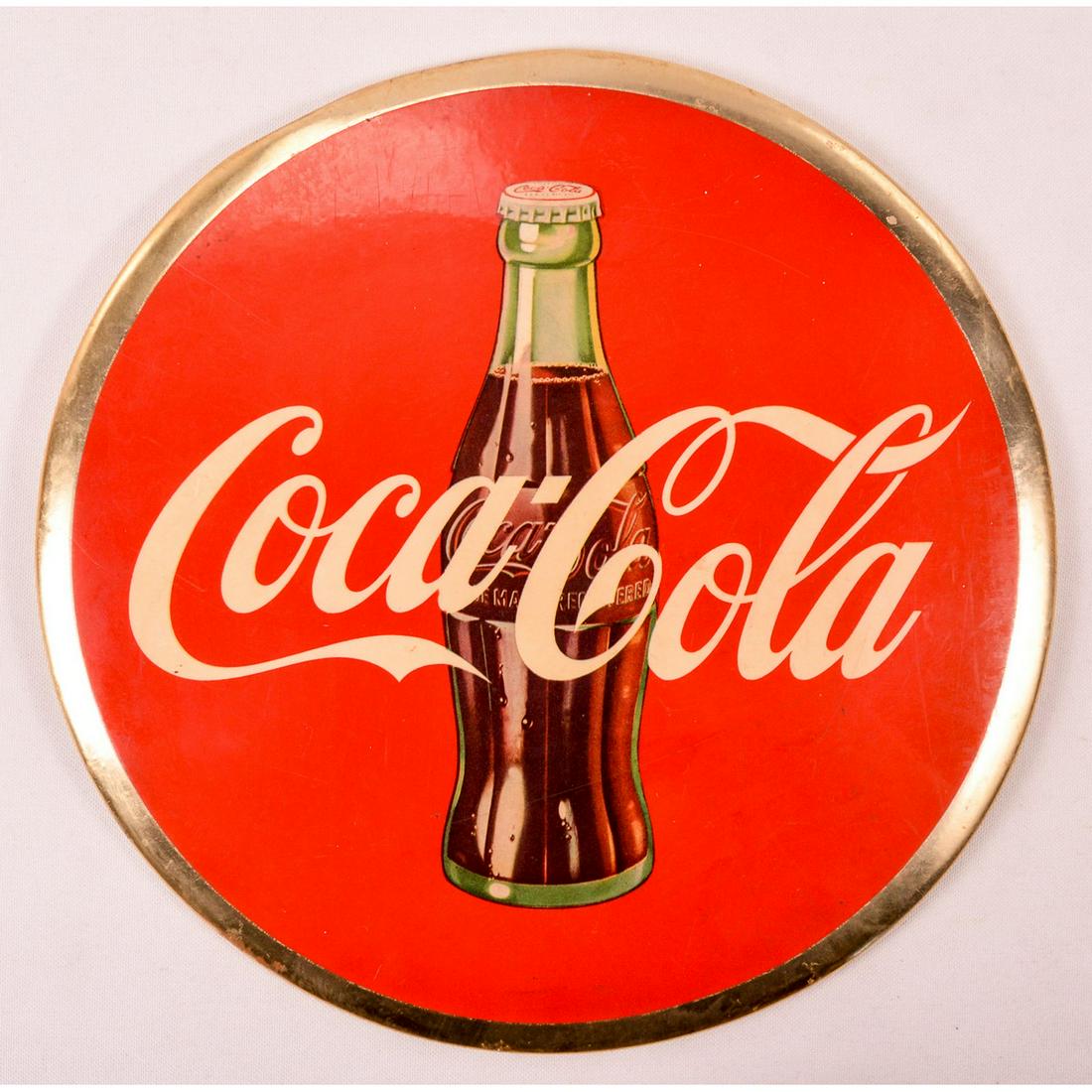 Vintage Coca Cola Hanging/Counter Top Button (1 of 3)