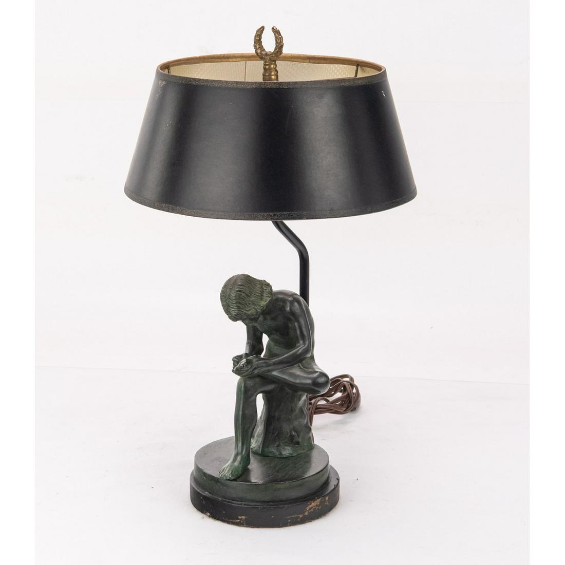 Leviton "Pulling Thorn From Foot" Electric Lamp (1 of 10)
