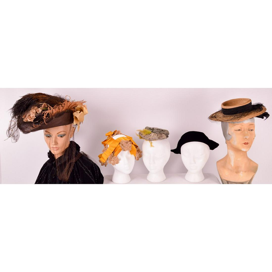 Lot of 5 Vintage Hats (1 of 8)