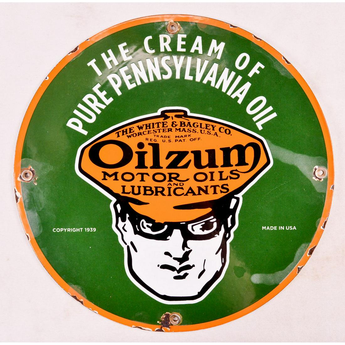 Oilzum Motor Oil Sign (1 of 2)