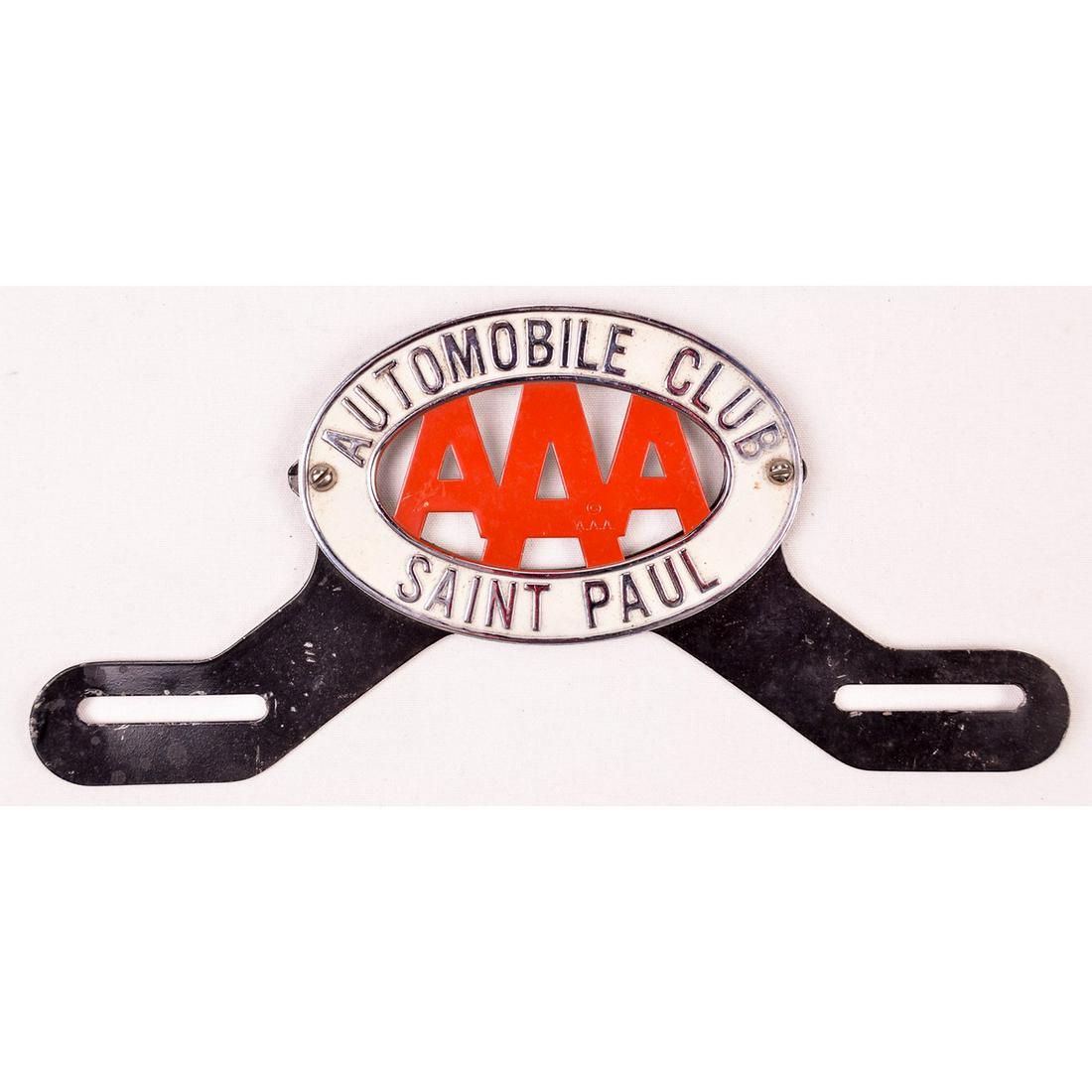 Automobile Club License Plate Topper: Automobile Club license plate topper. The American Automotive Association of AAA is a membership program made for car enthusiasts which started out lobbying for driver and passenger rights, fair laws 