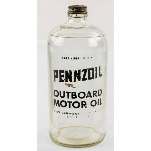 Pennzoil Glass Motor Oil Bottle Oct 16, 2021 Donley Auctions in IL