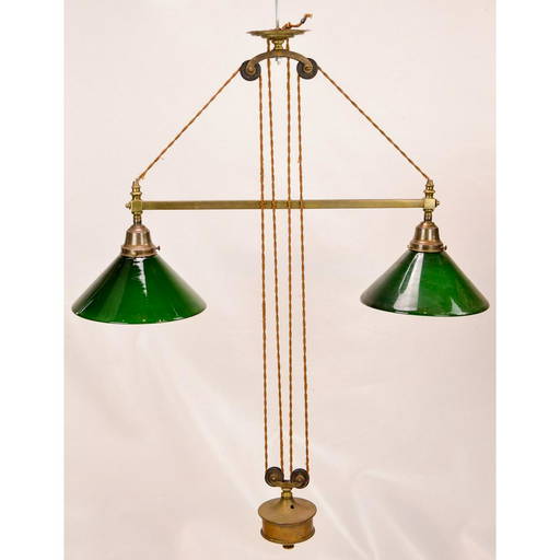 Vintage Billiard/pool Table Hanging Lamp