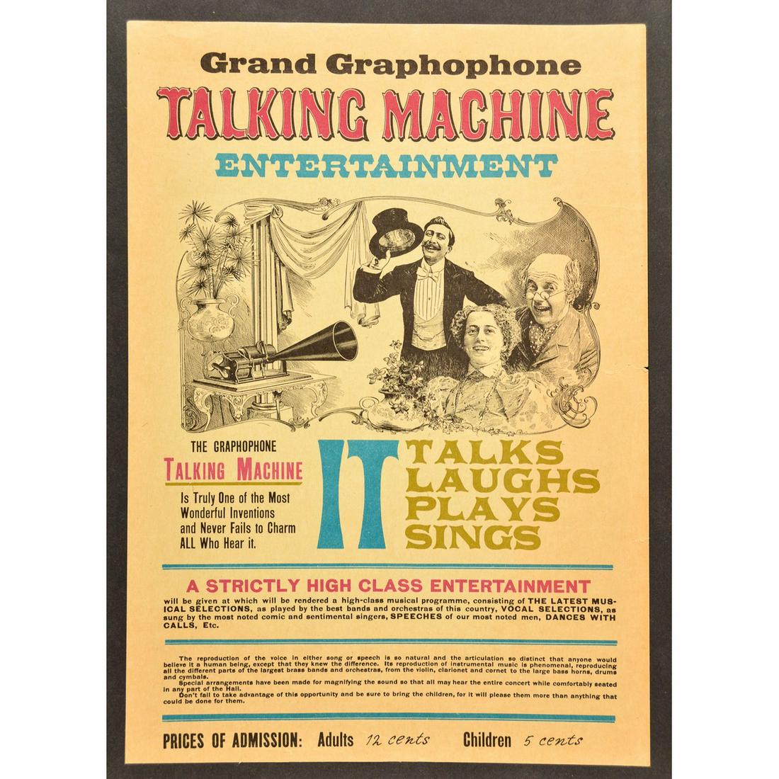 Grand Graphophone Concert Broadside (1 of 3)