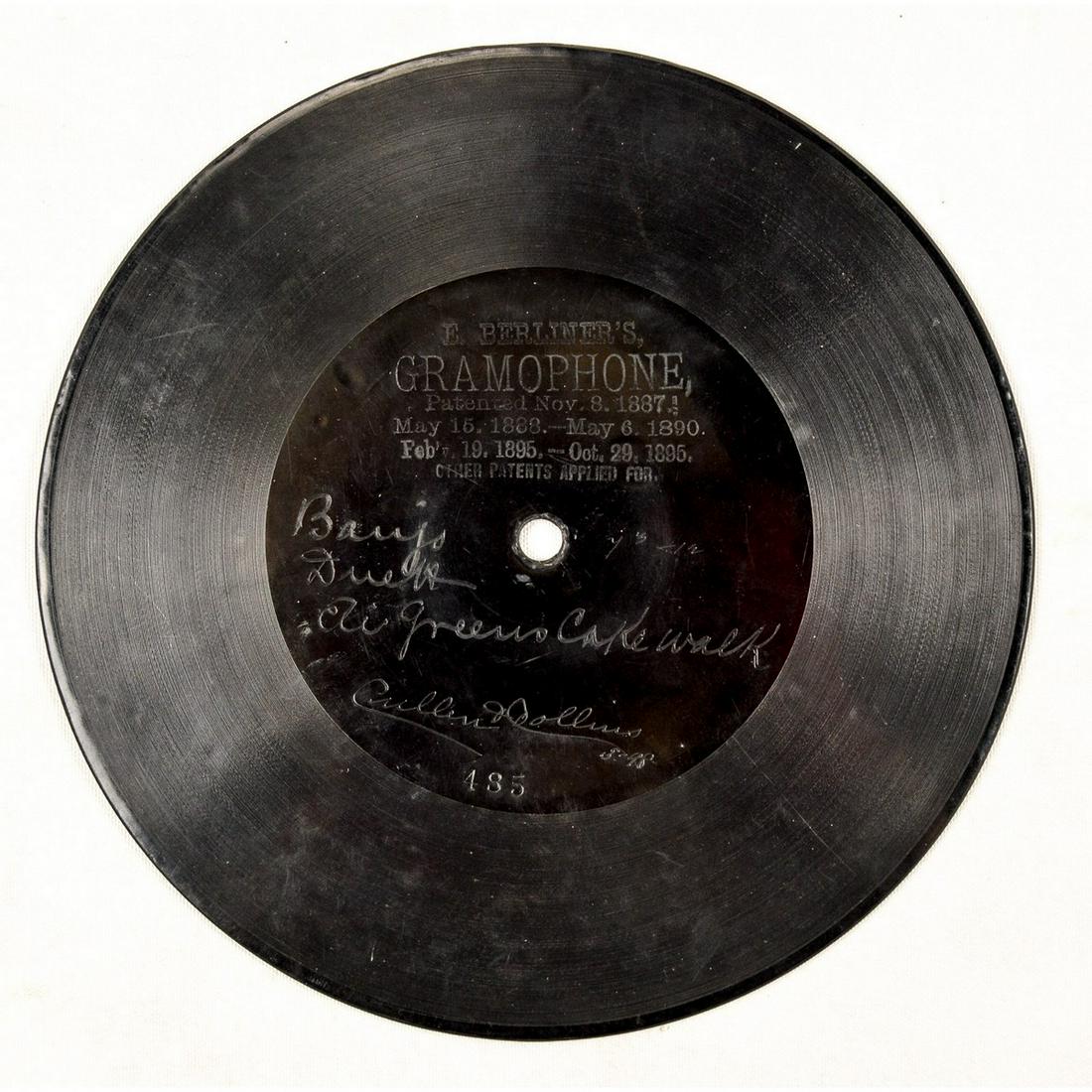 Berliner 7" Disc Record #485 (1 of 3)