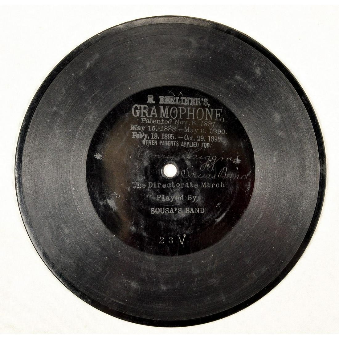 Berliner 7" Disc Record #23V (1 of 3)