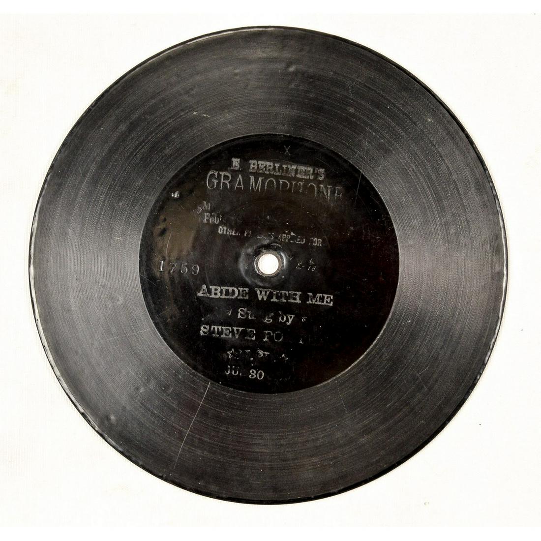 Berliner 7" Disc Record #1759 (1 of 3)