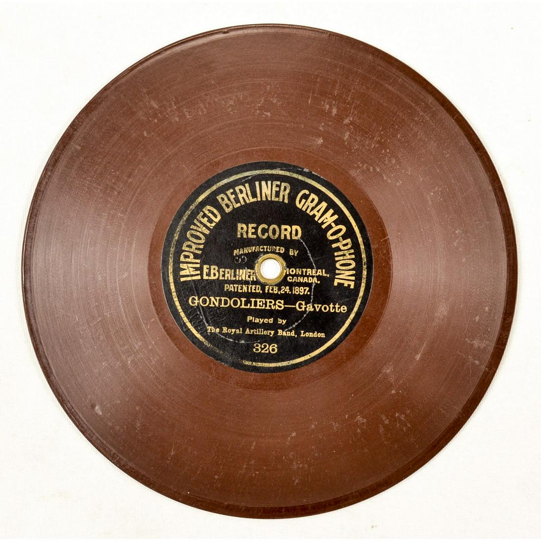 Canadian Berliner 7" Disc Record #326 (1 of 4)