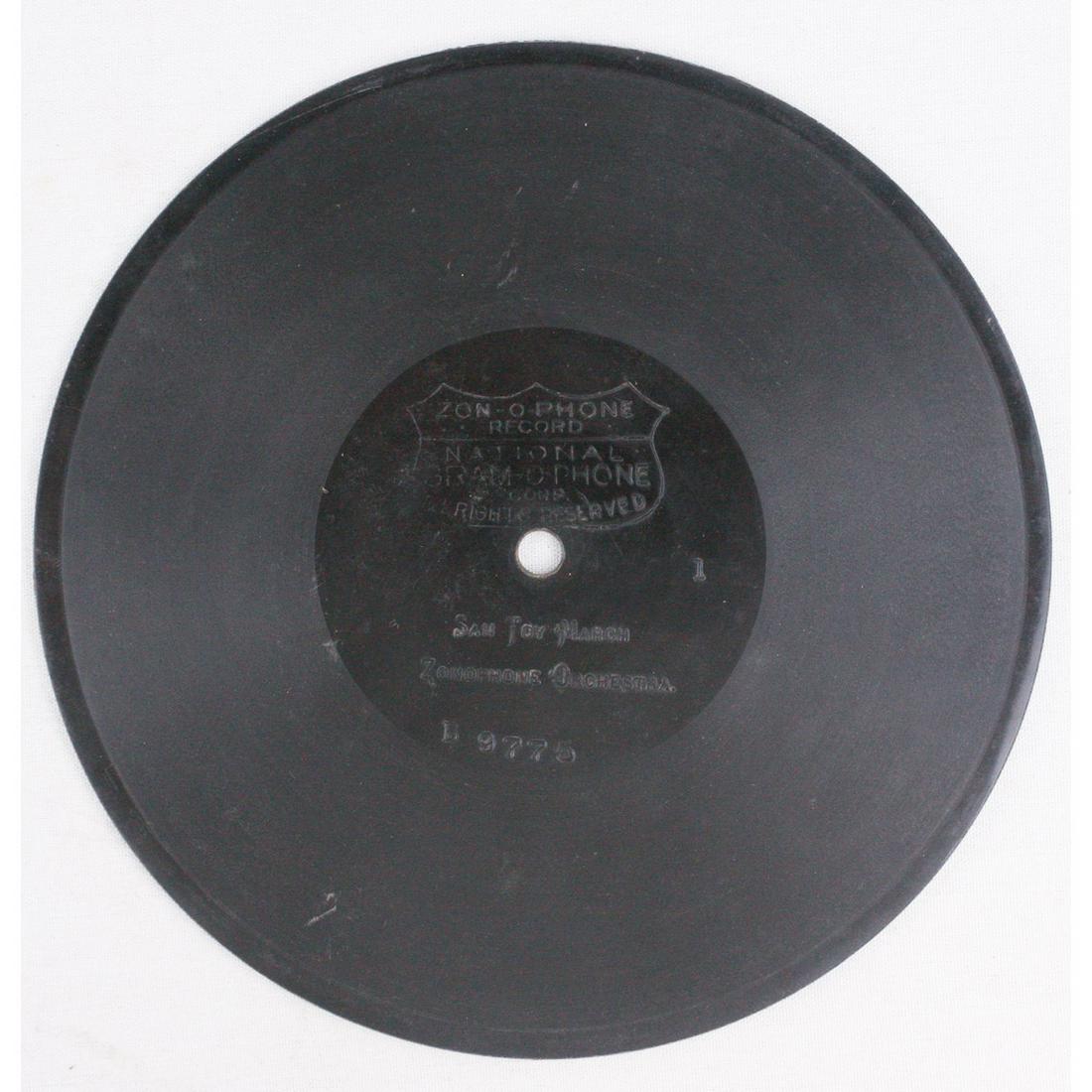Zon-O-Phone 7" Disc Record #E9775: San Toy March, by: Zonophone Orchestra Good with a couple of small scratches. See photos.