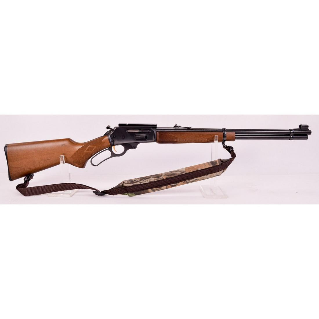 Marlin Model 336-W Carbine .30-30 (M): 20" barrel with rifle sights and scope mount. Checkered wood stock and forearm. Like new condition. See photos. Modern firearm, requires FFL for transfer. SN: 96009445